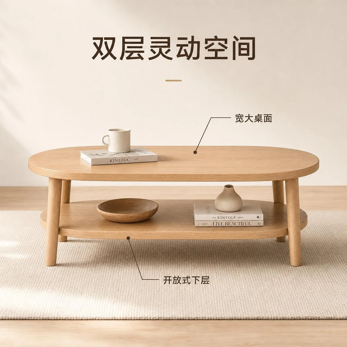 LOAFI NEST Two-tier Coffee Table · Materials & craft