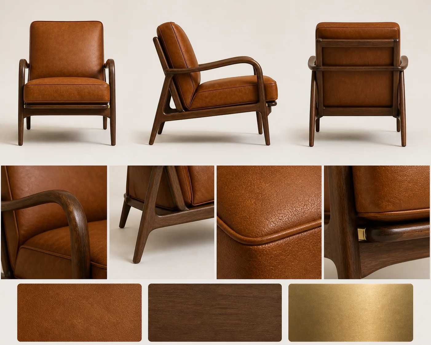 RIVE Lounge 01 Design views, details and material direction