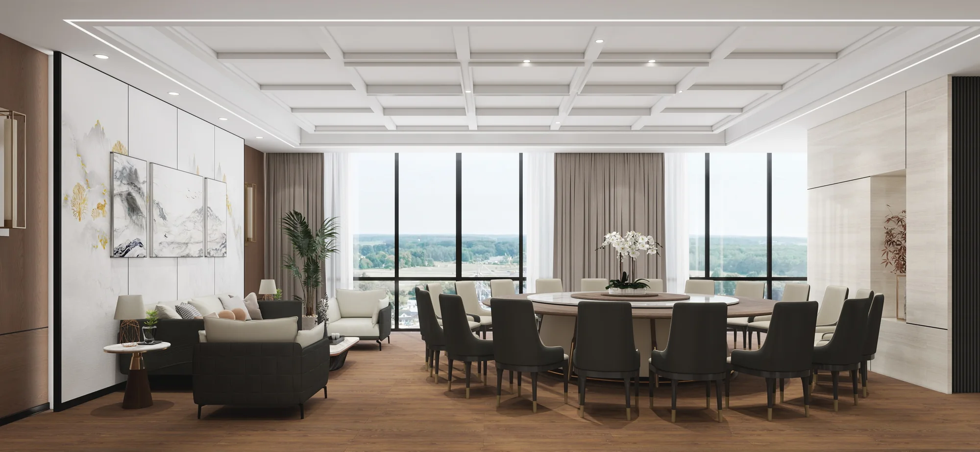 Hangzhou Vocational & Technical College Cafeteria — Private dining room