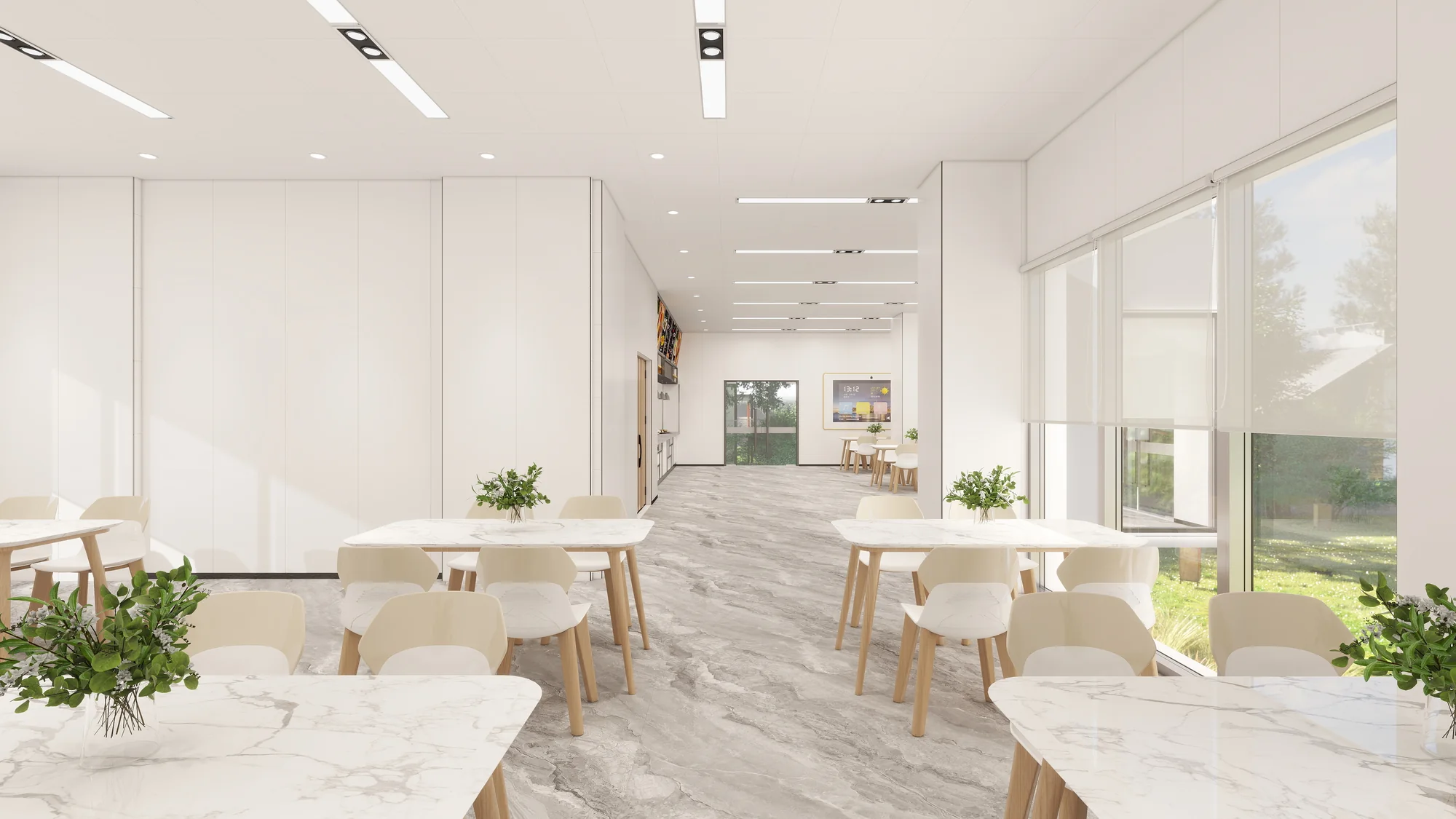 Xiuhu Senior Living Centre — Daylight dining room